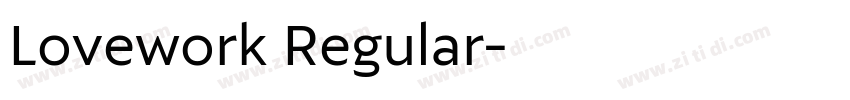Lovework Regular字体转换